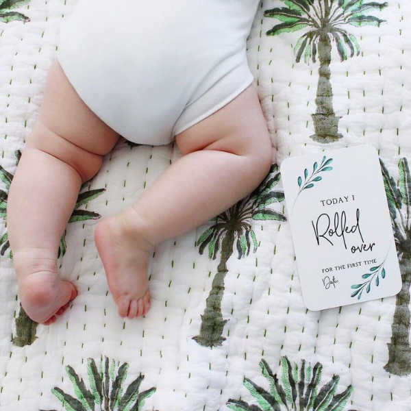 Baby Milestone Cards_Today I Rolled Over_Harry Hoot